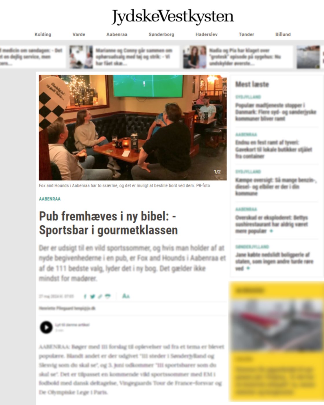 Jydske-Vestkysten - Ny bibel