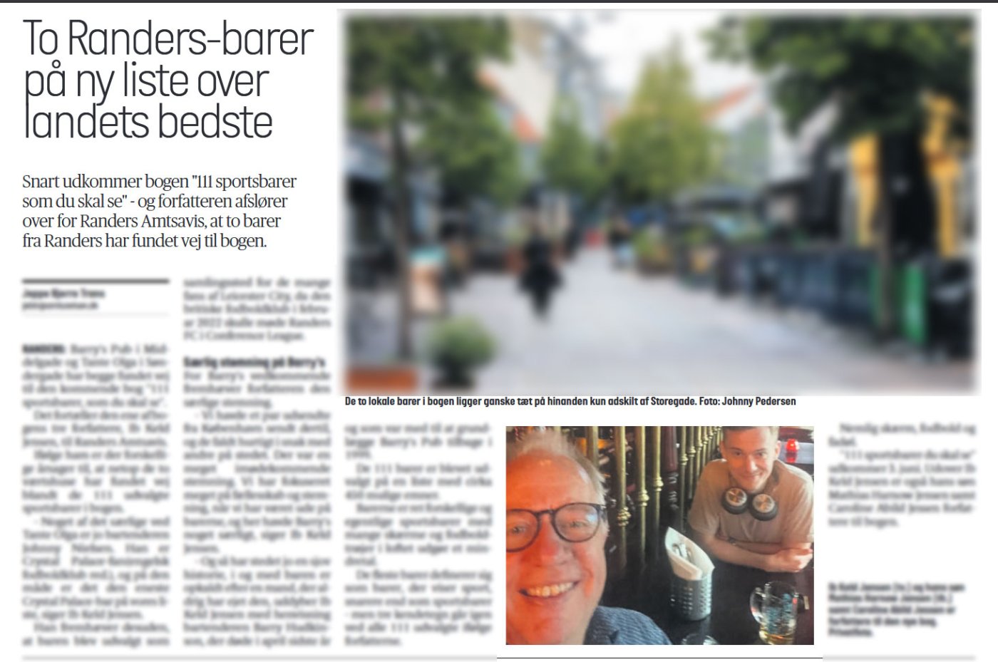 Randers Amtsavis - to barer fremhævet i bogen
